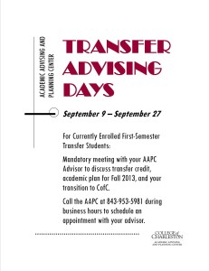 TAD Flyer during FALL 2013