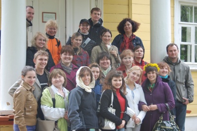 Our C of C group with our Saransk hosts   