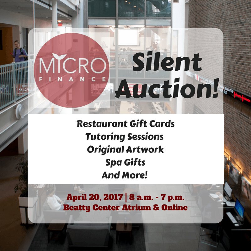 Microfinance Club to Host First-Annual Silent Auction