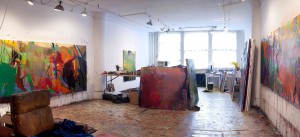 Inside Rutenberg's studio
