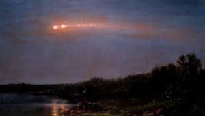 Painting by Frederick Church of the Great Meteor of 1860