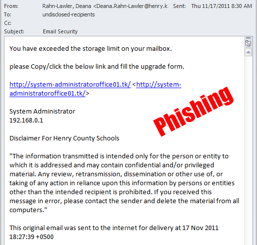 » Gone Phishing Division of Business Affairs