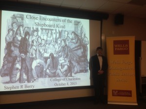 Dr. Stephen Berry poses at the Wells Fargo Distinguished Public Lecture Series Event