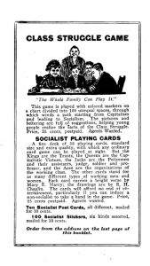 Socialist Games from Charles Kerr Press, circa early 20th c.