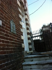 Historic Charleston Foundation, who hold easements for the house, have placed a plaque with the circa construction date on the front of the house.