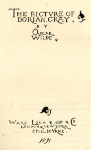 Dorian Gray Title Page