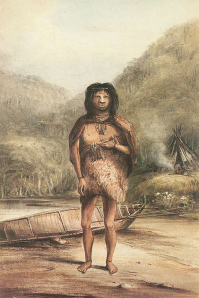 One of the natives Darwin encountered. Image from WikimediaCommons.