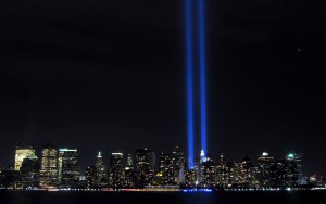 The Twin Towers Memorial in New York City, New York. Image obtained from google.com.