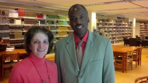 Katina Strauch, Assistant Head of Technical Services and James Williams III, Associate Dean of Public Services