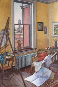 Painting of artist's studio