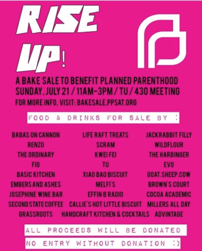 Rise Up Bake Sale - Sunday, July 29 from 11-3