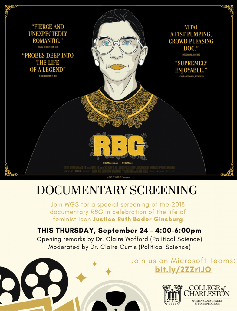 RBG screening flyer