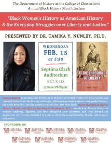 Black History Month PRESENTED BY DR. TAMIKA Y. NUNLEY, PH.D.